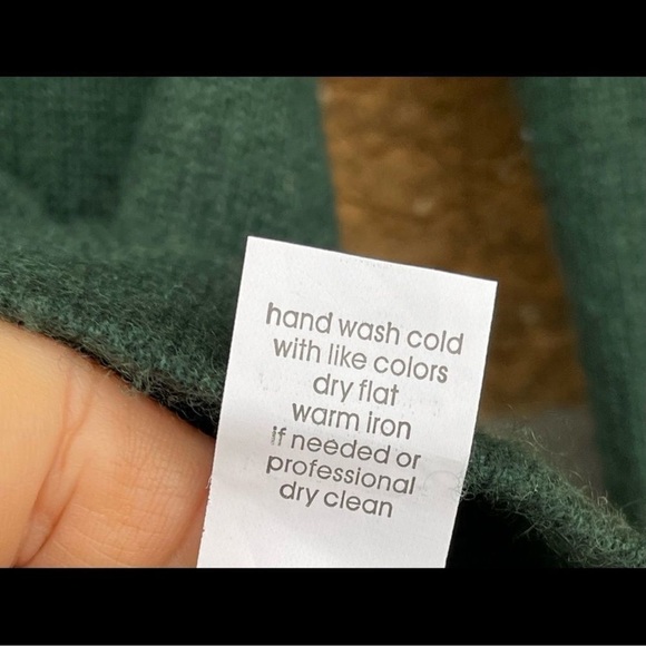 27 miles dark green cashmere sweater size xtra small - Picture 10 of 10